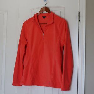 Like New Eddie Bauer Coral Pullover Jacket Sweater Fleece M Zipper